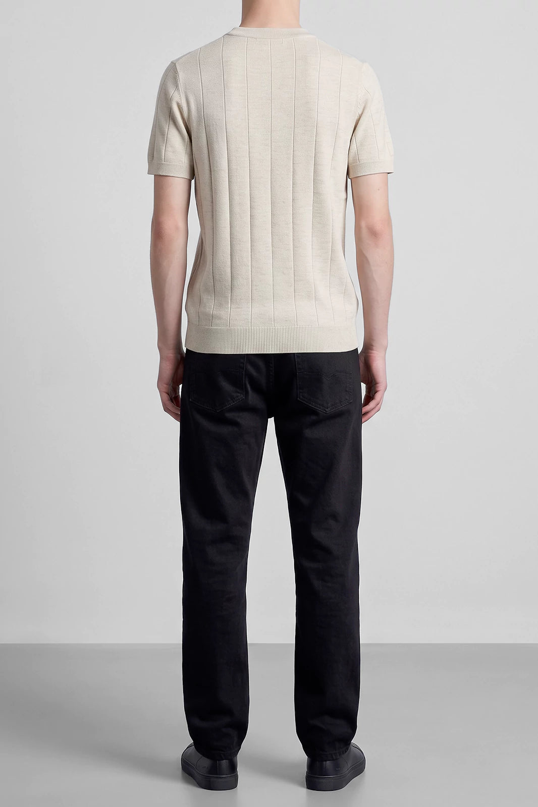 Crew Neck Textured T Shirt