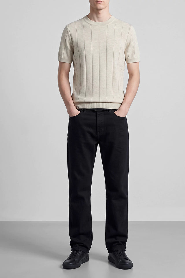 Crew Neck Textured T Shirt
