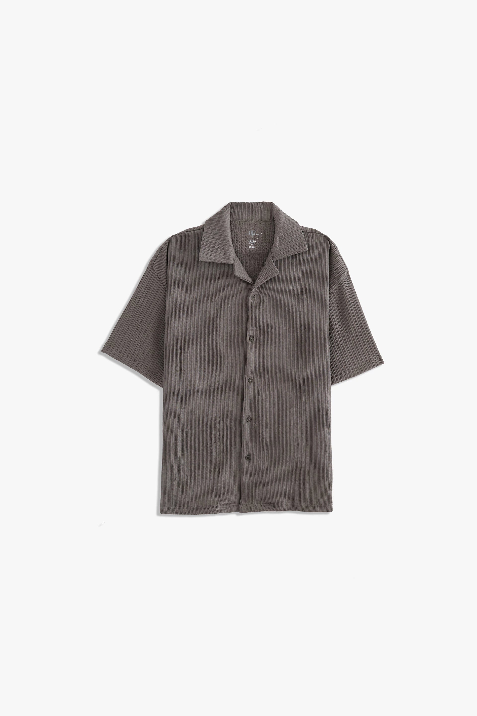 Cuban Collar Textured shirt