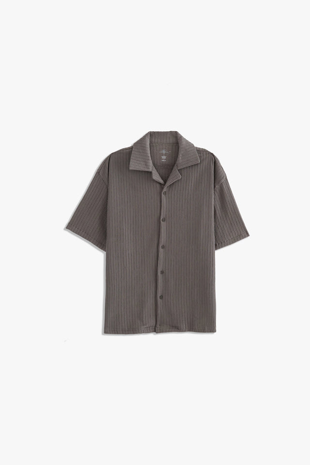 Cuban Collar Textured shirt