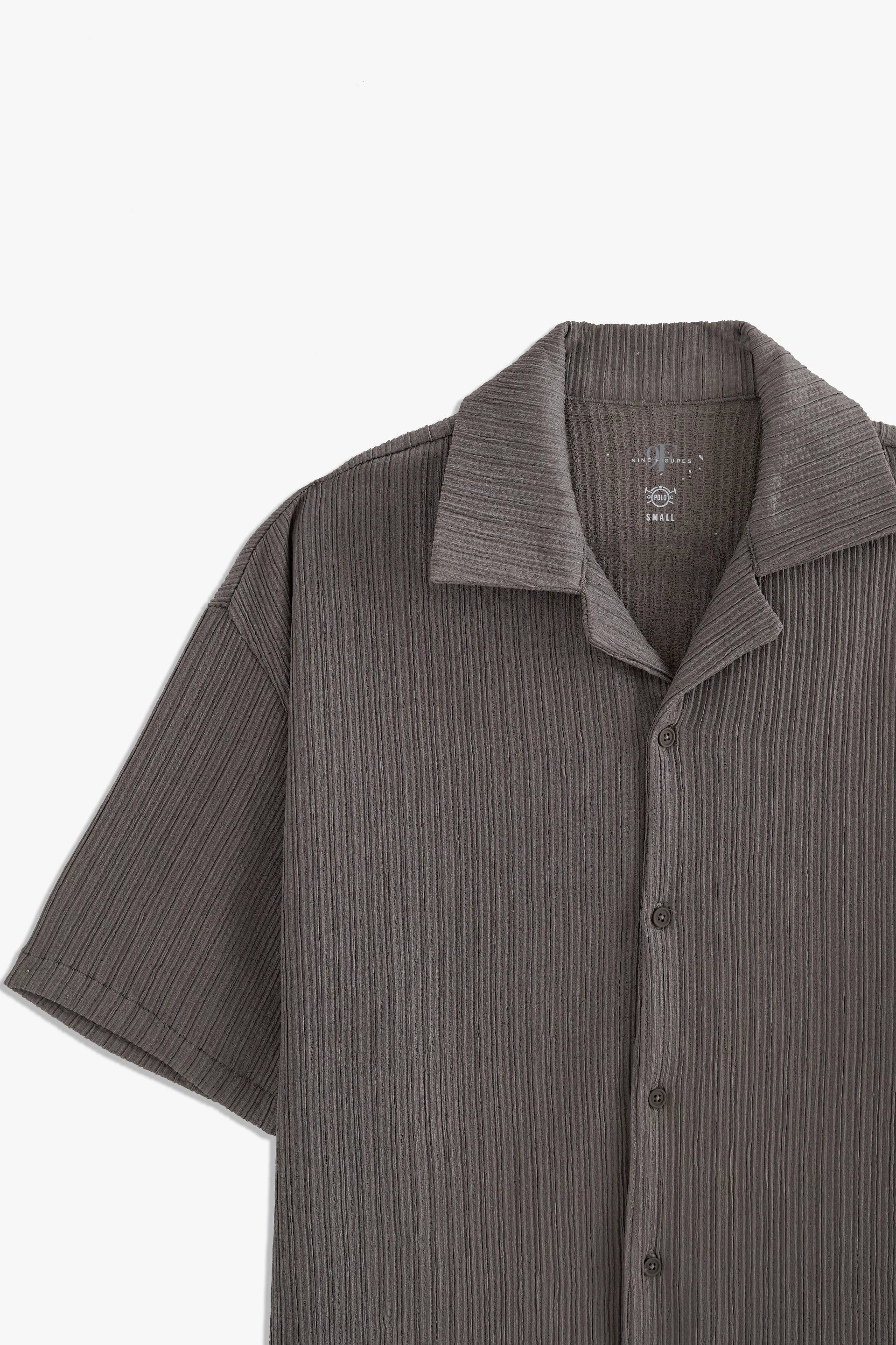 Cuban Collar Textured shirt