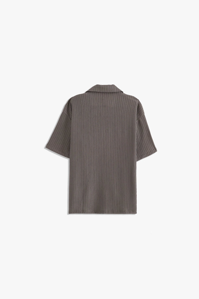 Cuban Collar Textured shirt