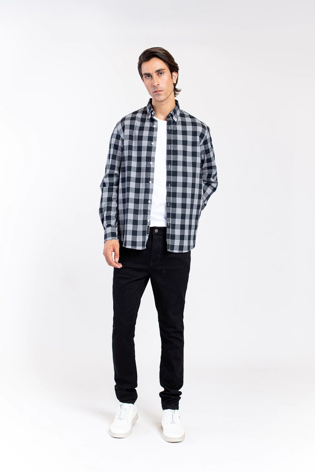 Button Down Checkered Shirt - 9figure