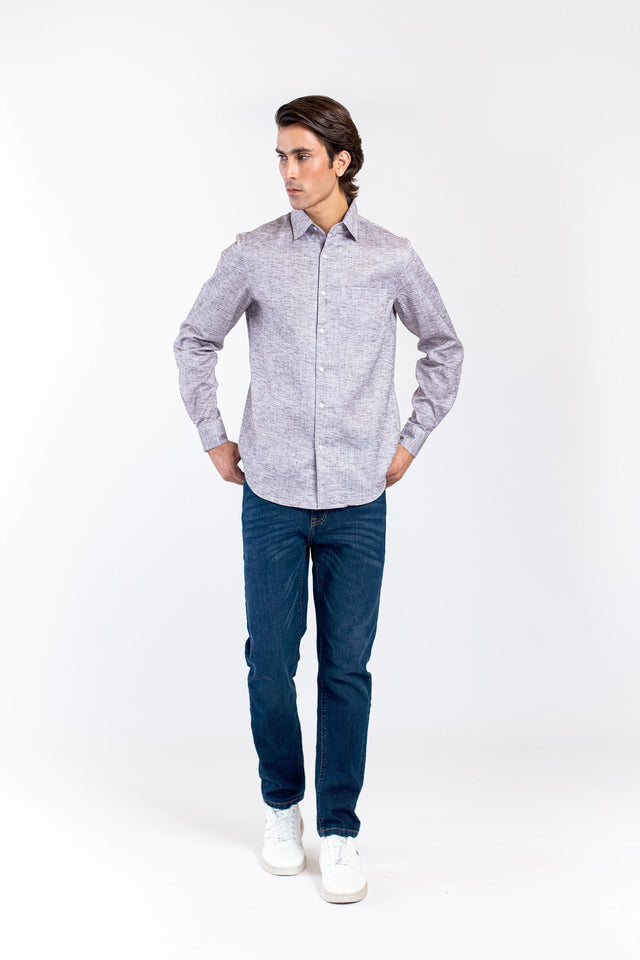 Basic Collar Textured shirt - 9figure