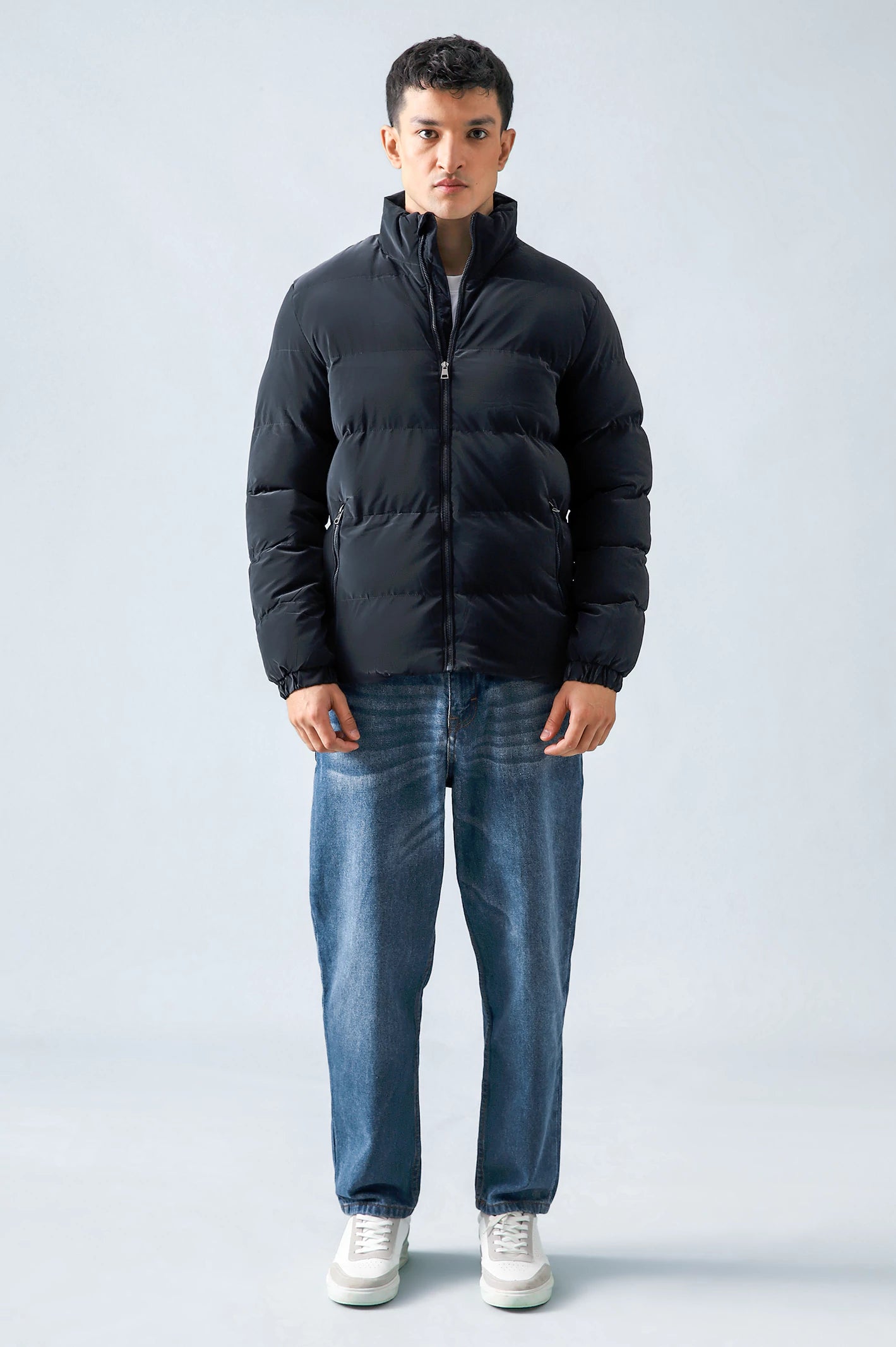 Mock Neck Puffer Jacket