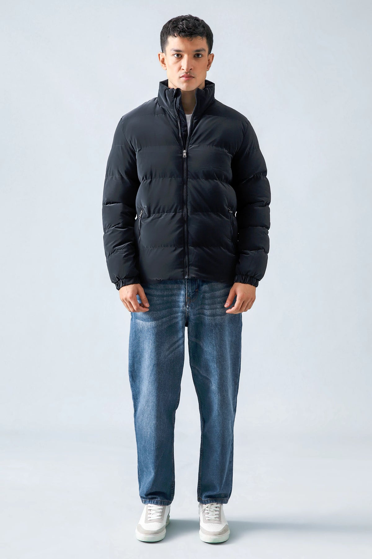 Mock Neck Puffer Jacket