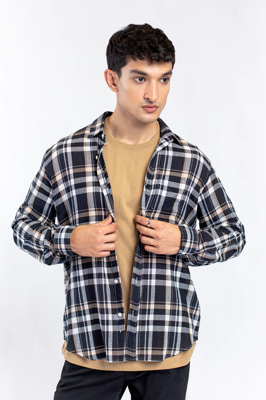 Basic Collar Checkered shirt - 9figure