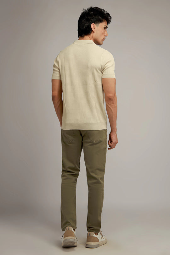Johnny Collar Textured Polo