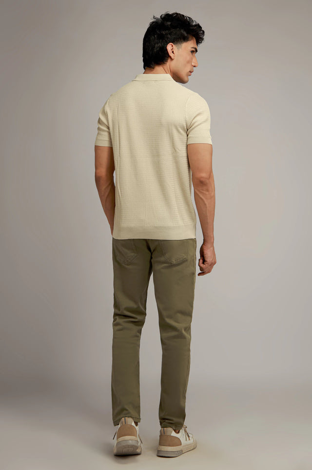 Johnny Collar Textured Polo