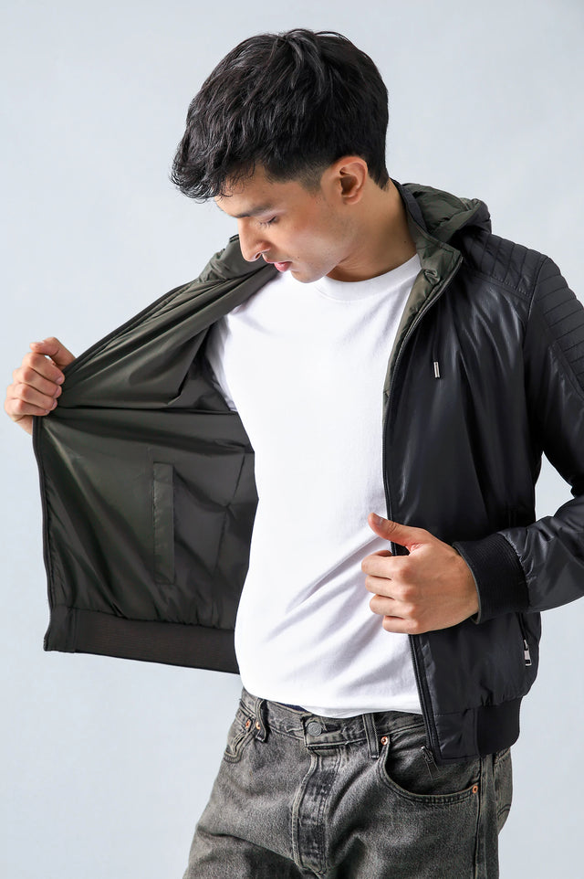 Reversible Hooded Jacket