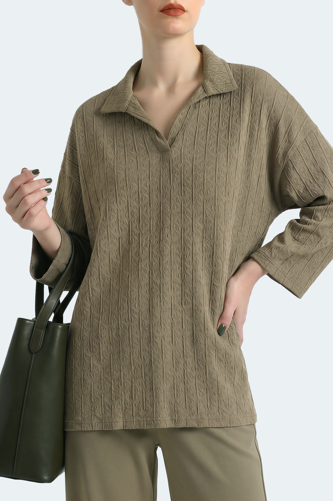 Johnny Collar Textured Polo
