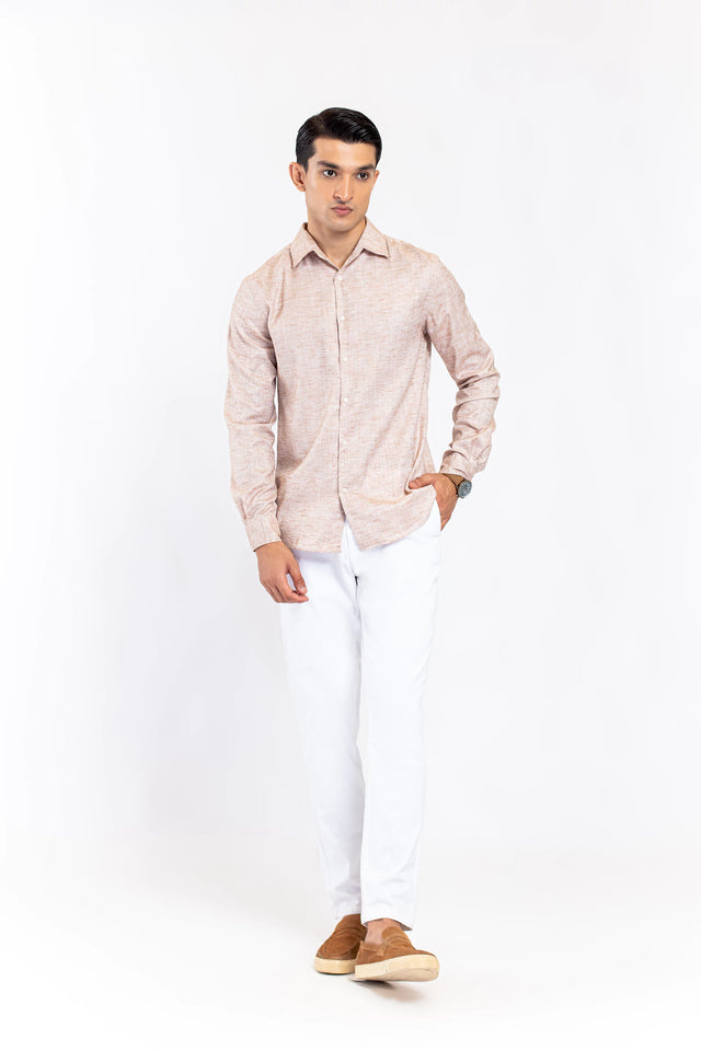 Basic Collar Textured Shirt - 9figure