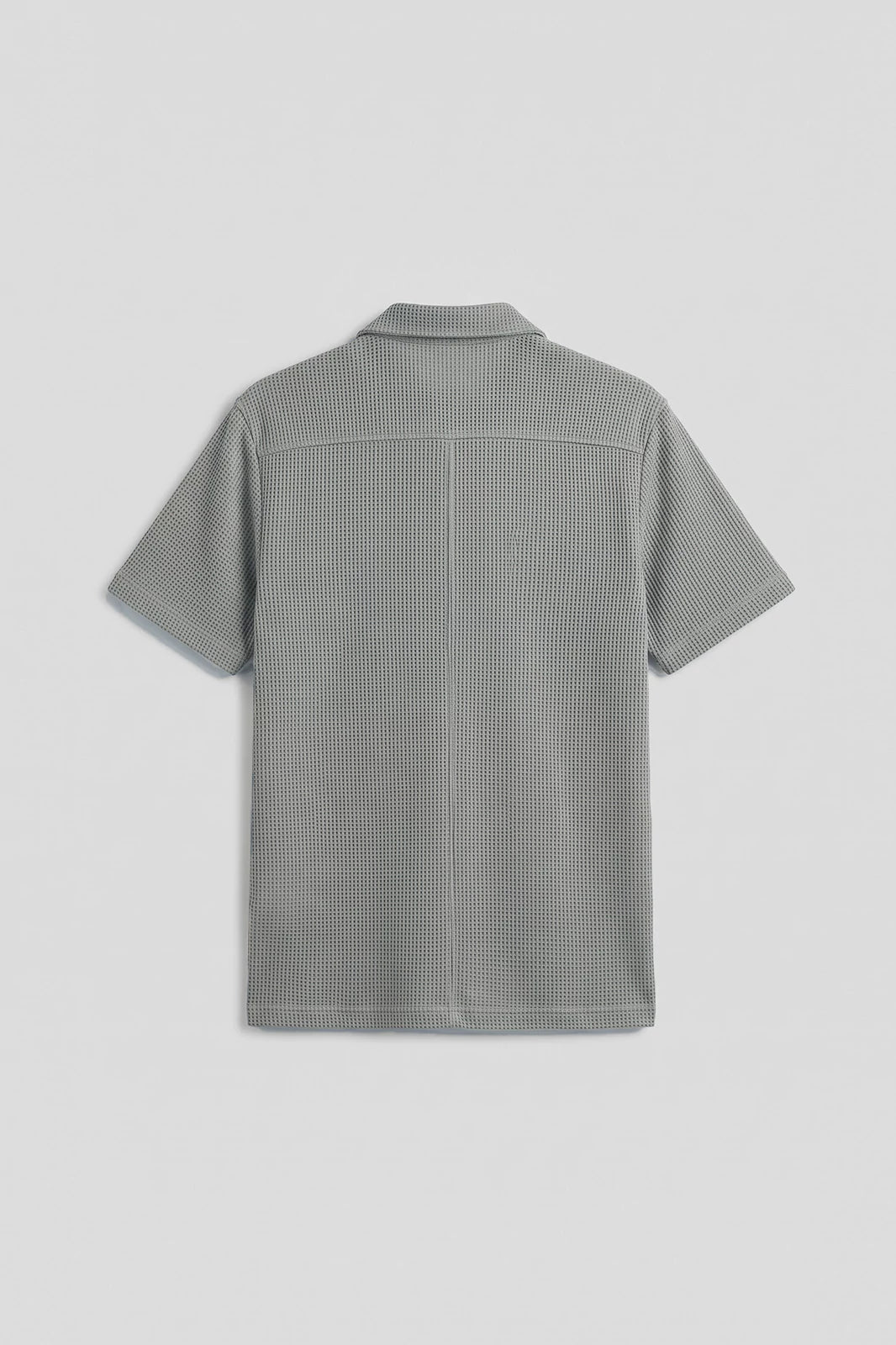 Cuban Collar Textured Shirt
