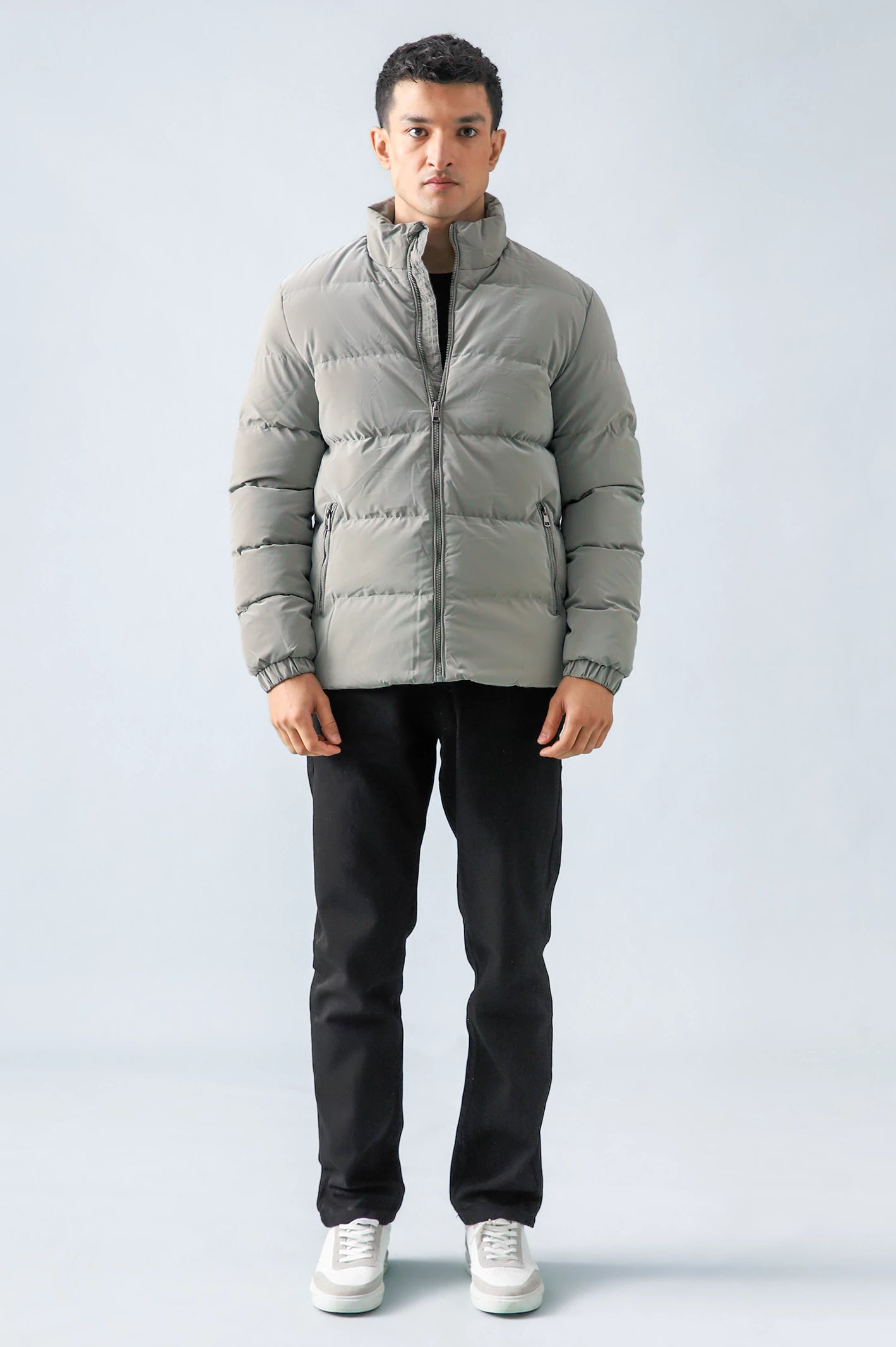 Mock Neck Puffer Jacket