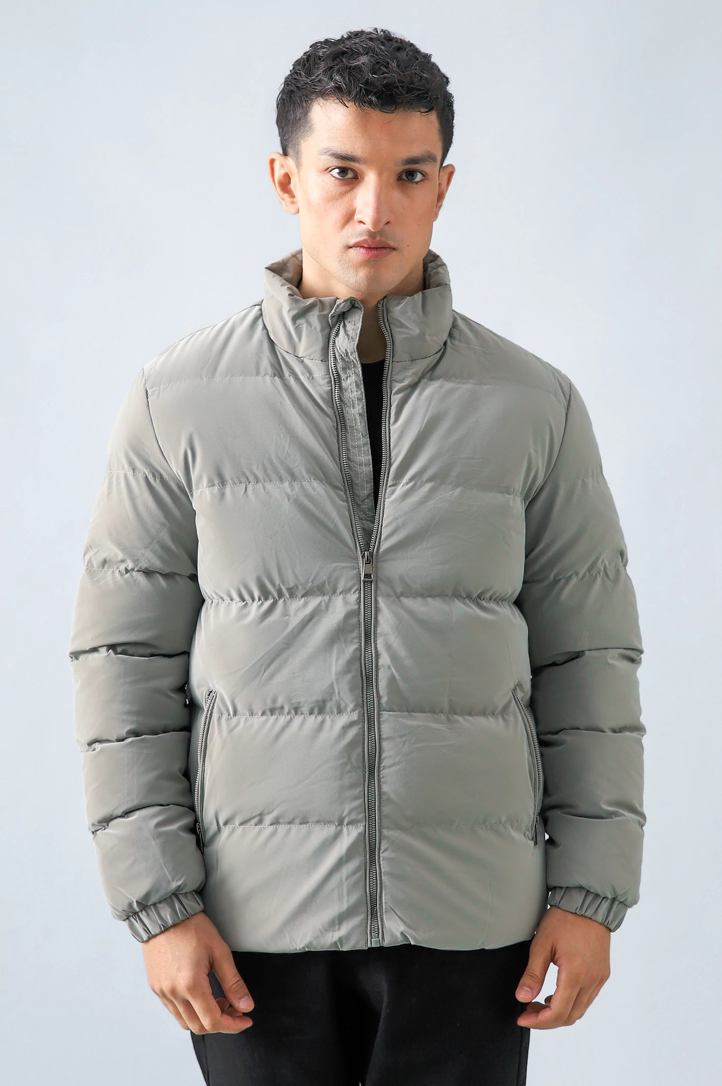 Mock Neck Puffer Jacket