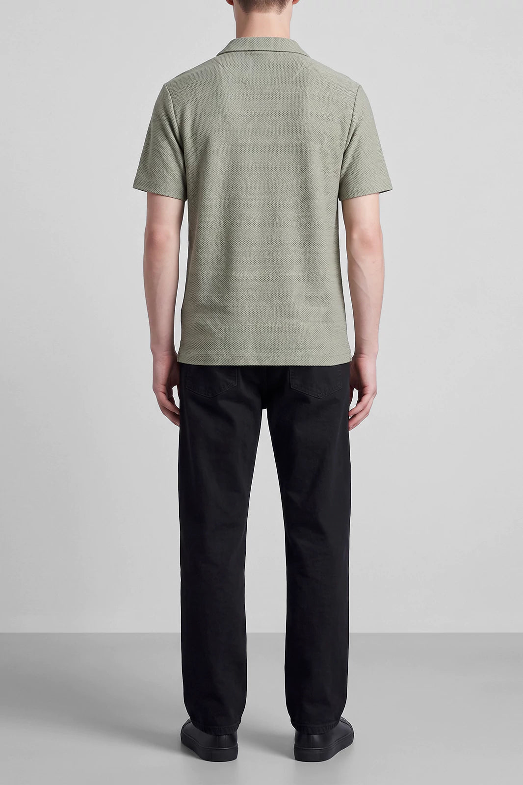Cuban Collar Textured Shirt