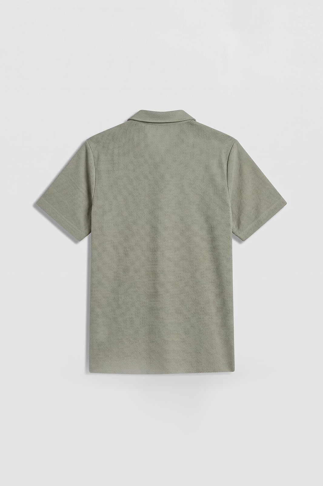 Cuban Collar Textured Shirt