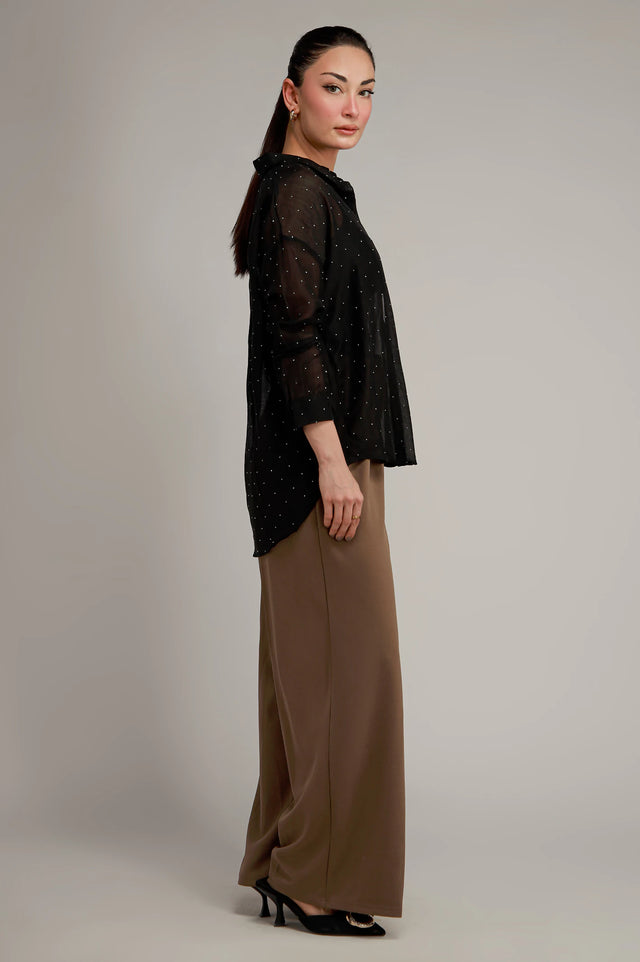 Button Down Textured Shirt