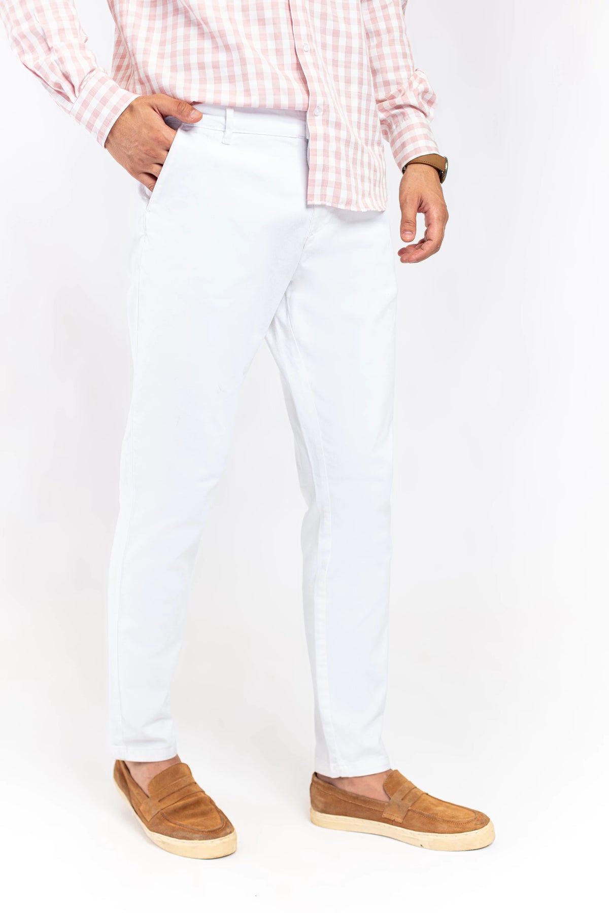 Basic White Chinos - 9figure