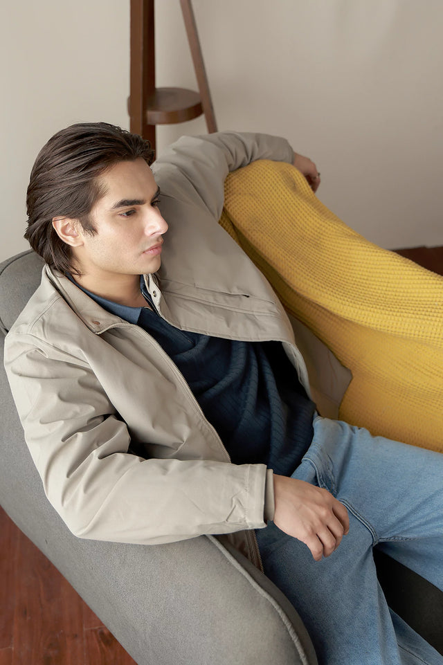 Mock Neck Jacket