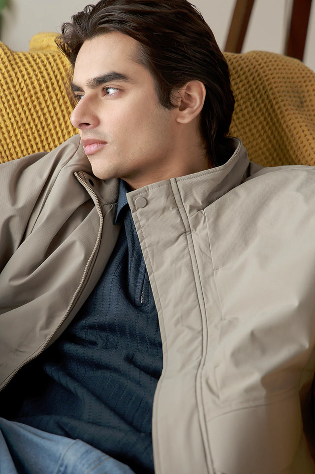 Mock Neck Jacket