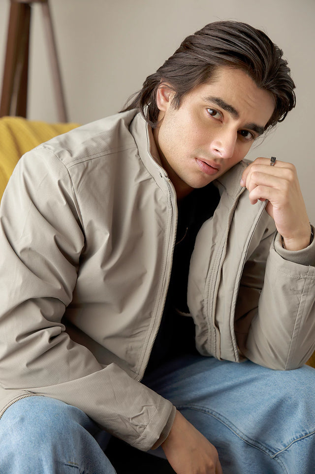 Mock Neck Jacket