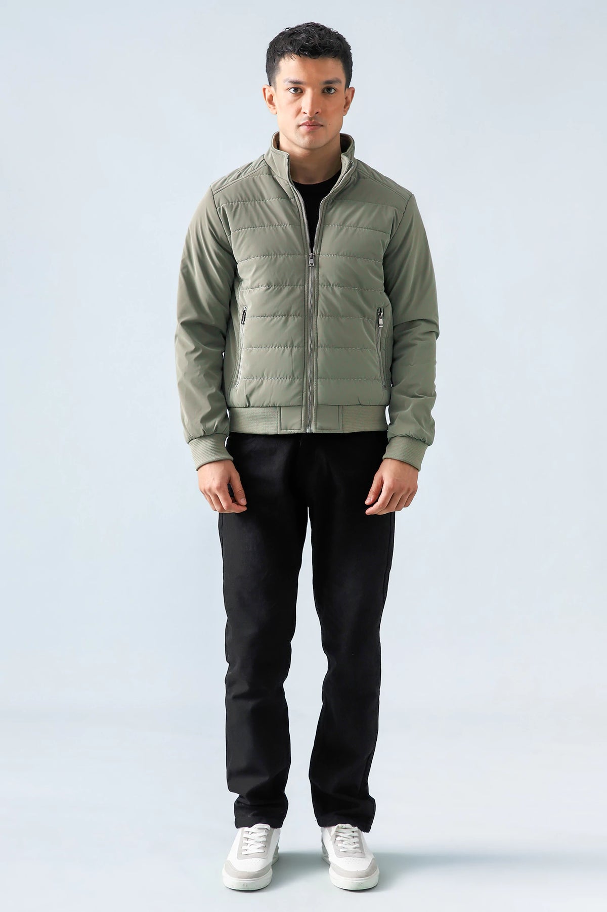 Mock Neck Puffer Jacket