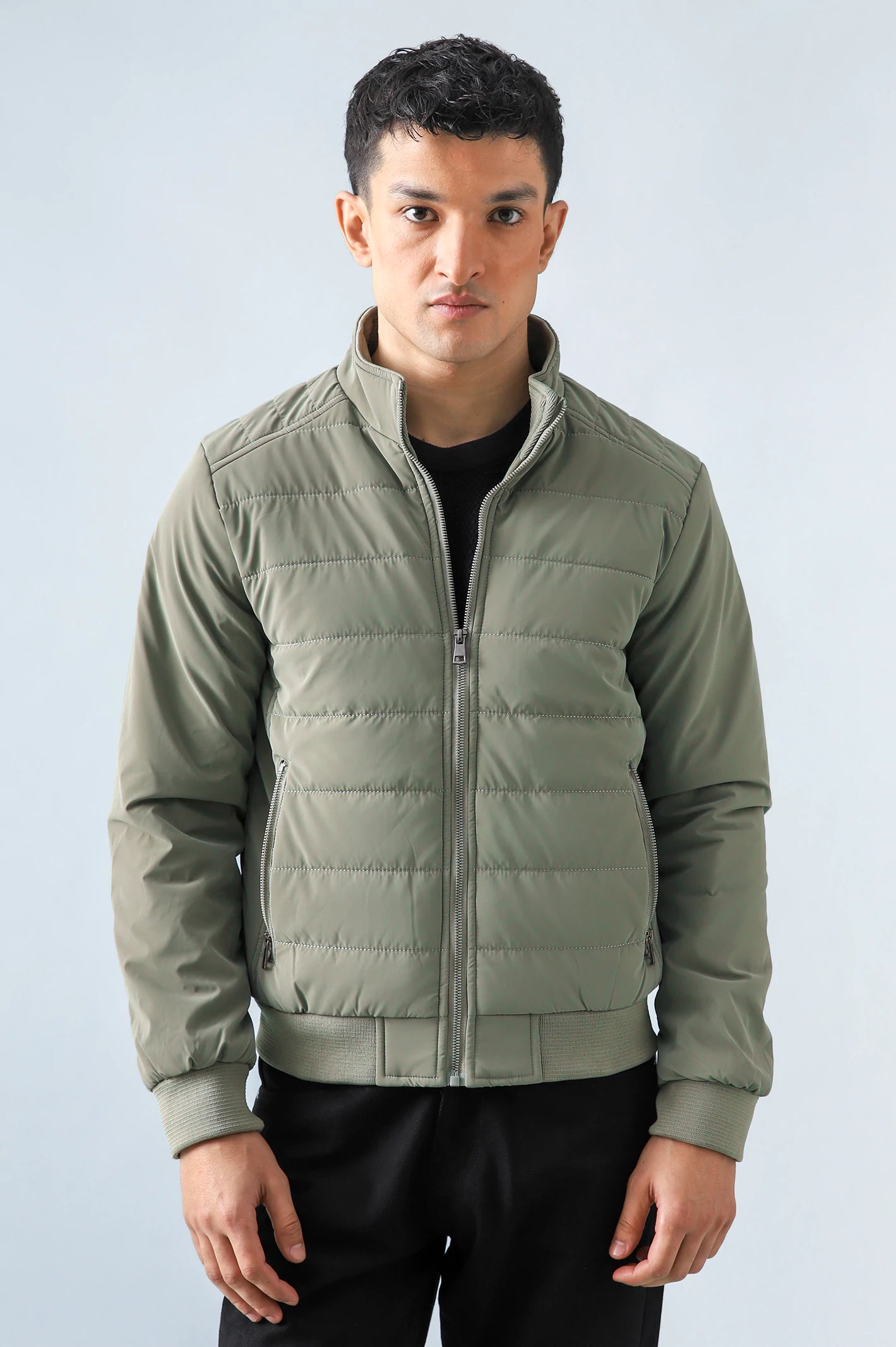 Mock Neck Puffer Jacket