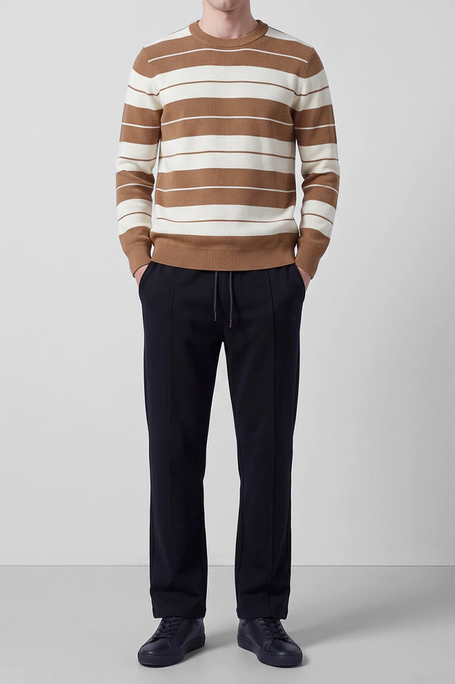 Crew Neck Striped Sweater