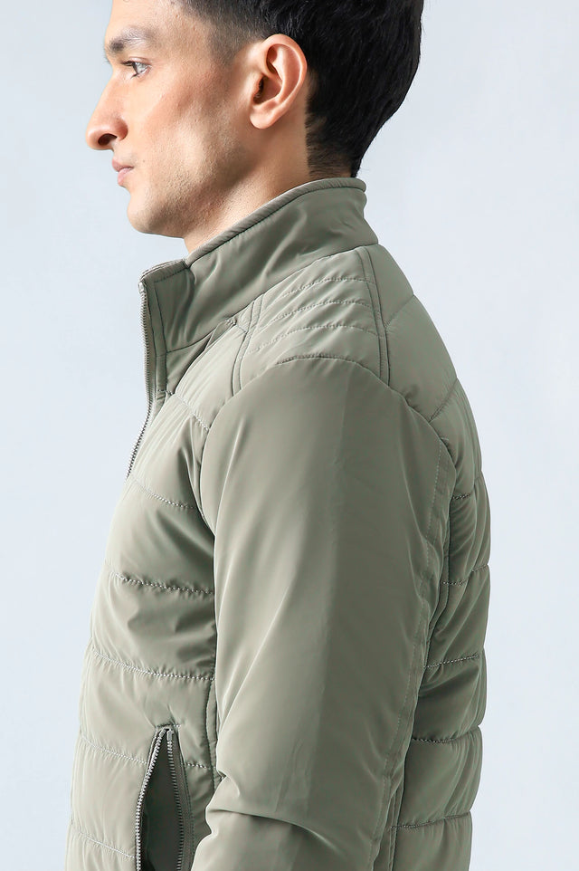 Mock Neck Puffer Jacket