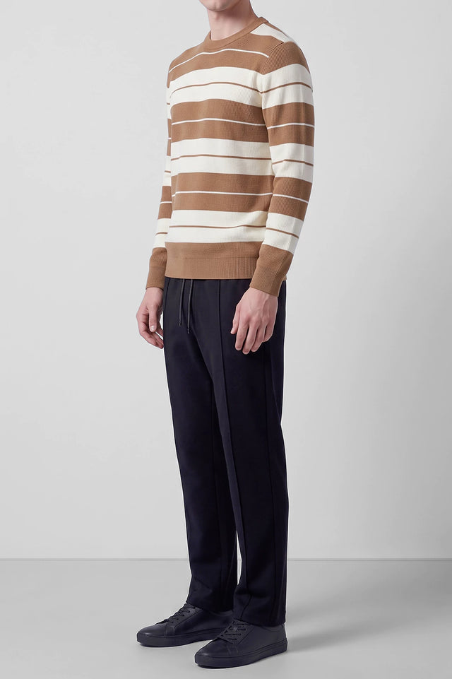 Crew Neck Striped Sweater