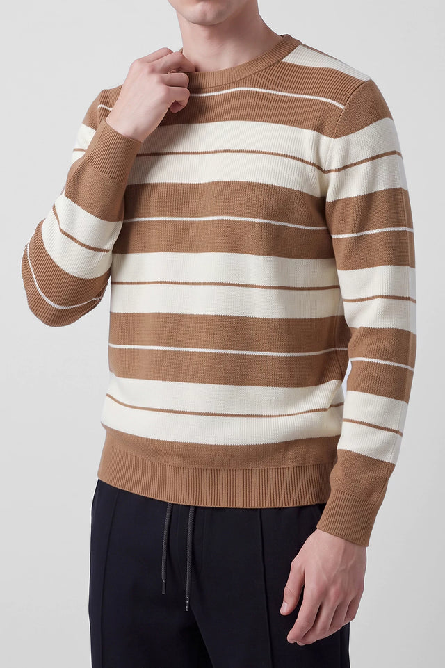 Crew Neck Striped Sweater