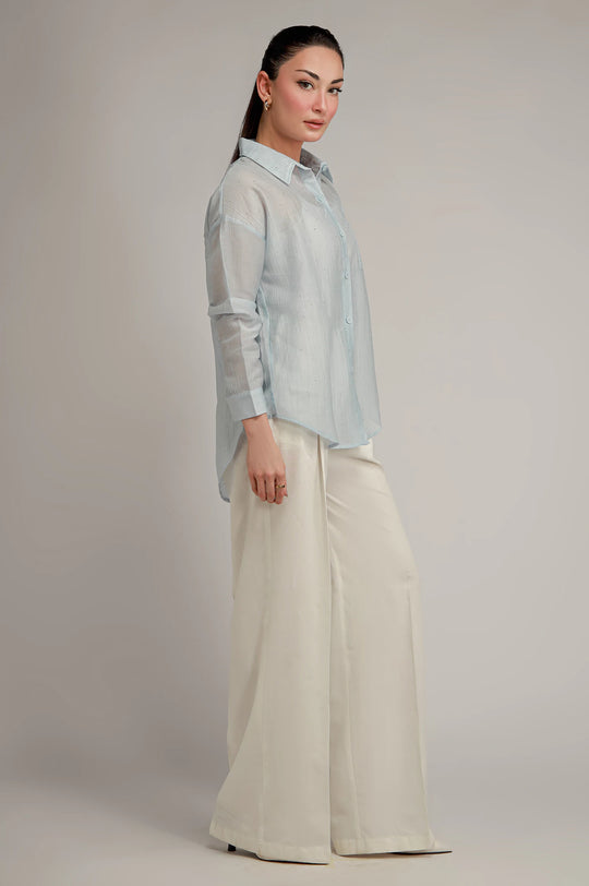 Button Down Textured Shirt