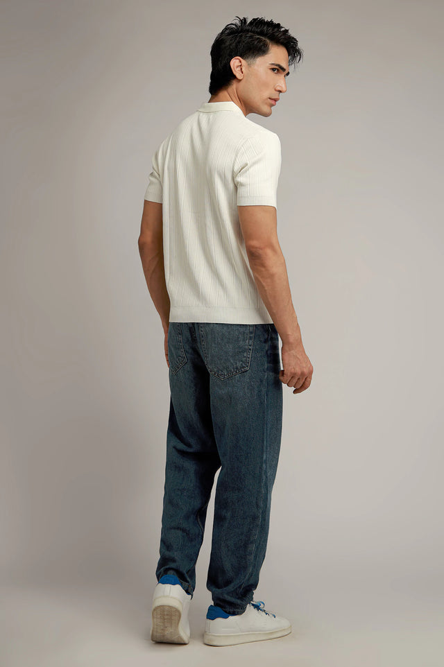 Johnny Collar Textured Polo