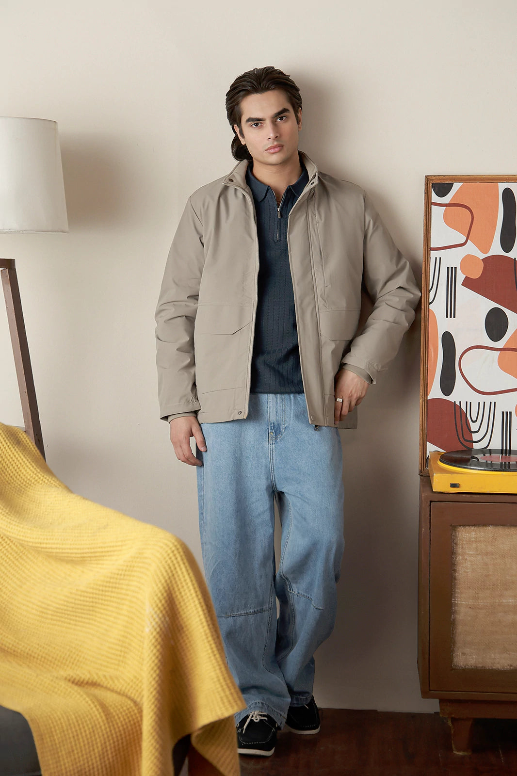 Mock Neck Jacket