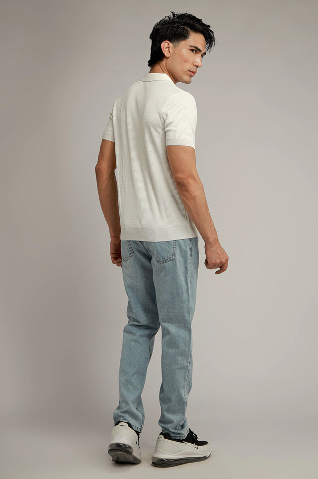 Johnny Collar Textured Polo