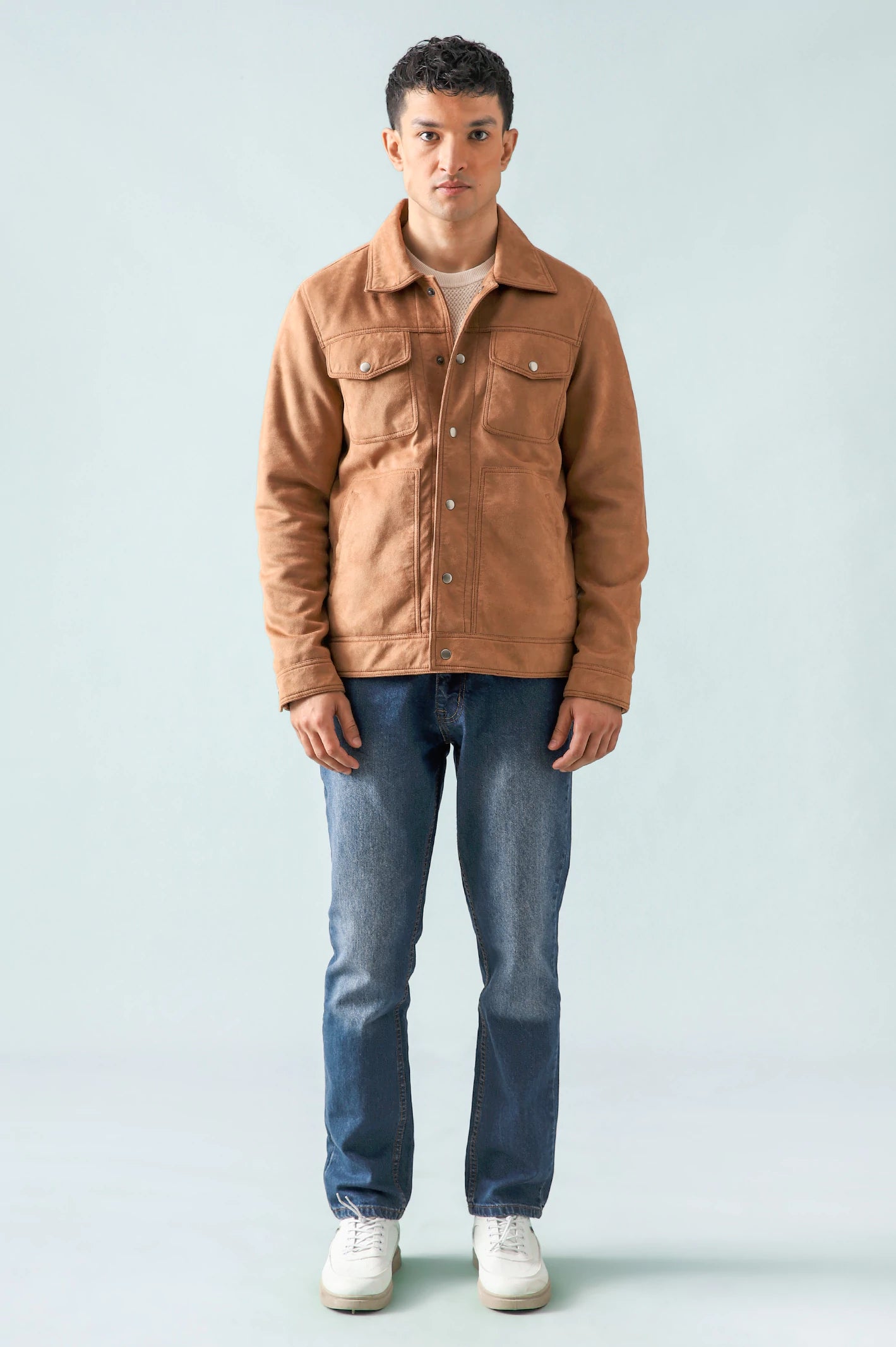 Suede Trucker Jacket