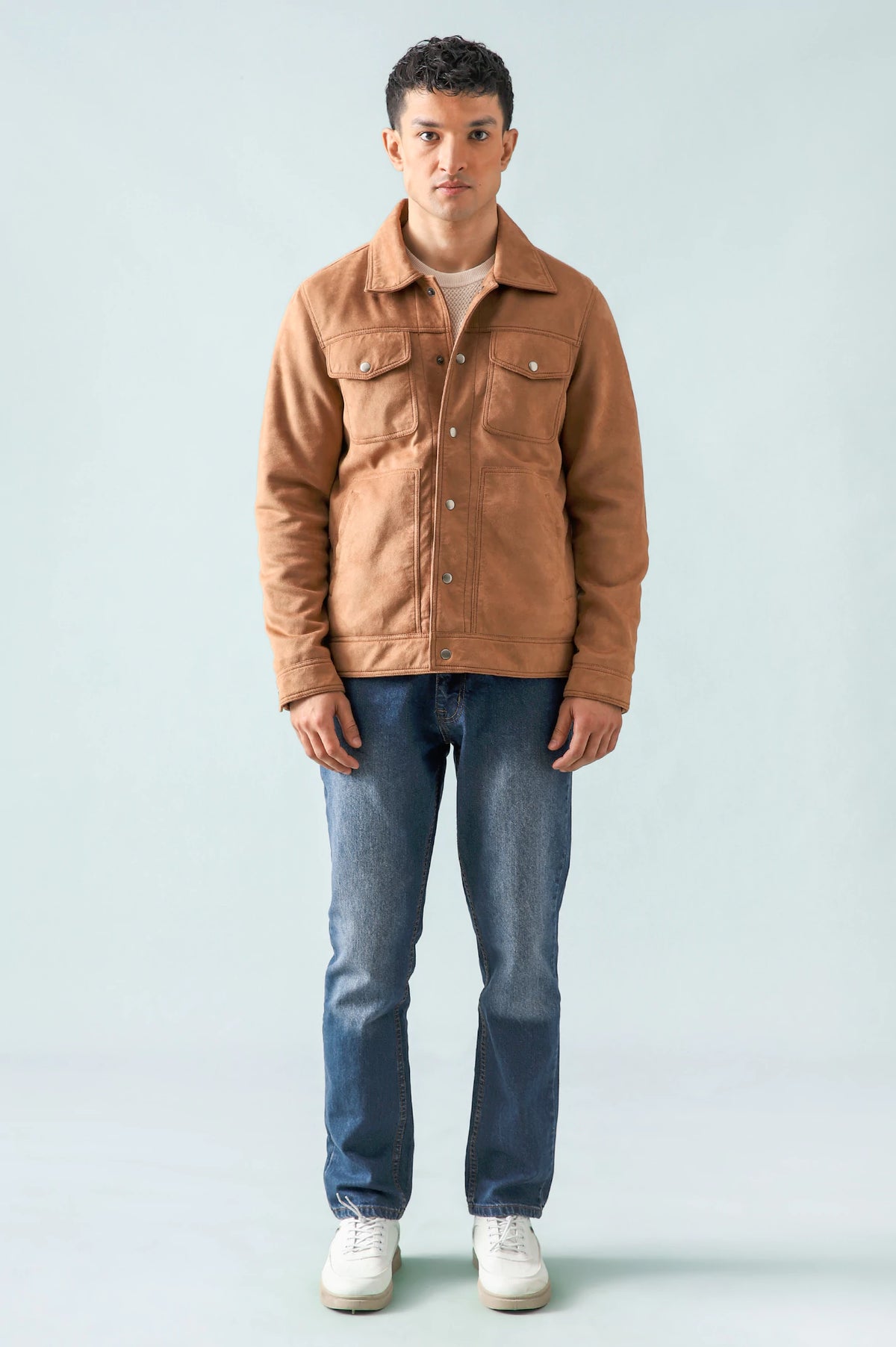 Suede Trucker Jacket