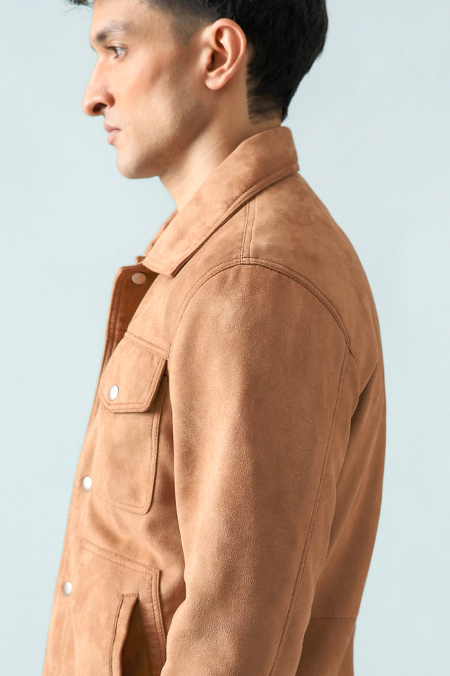 Suede Trucker Jacket