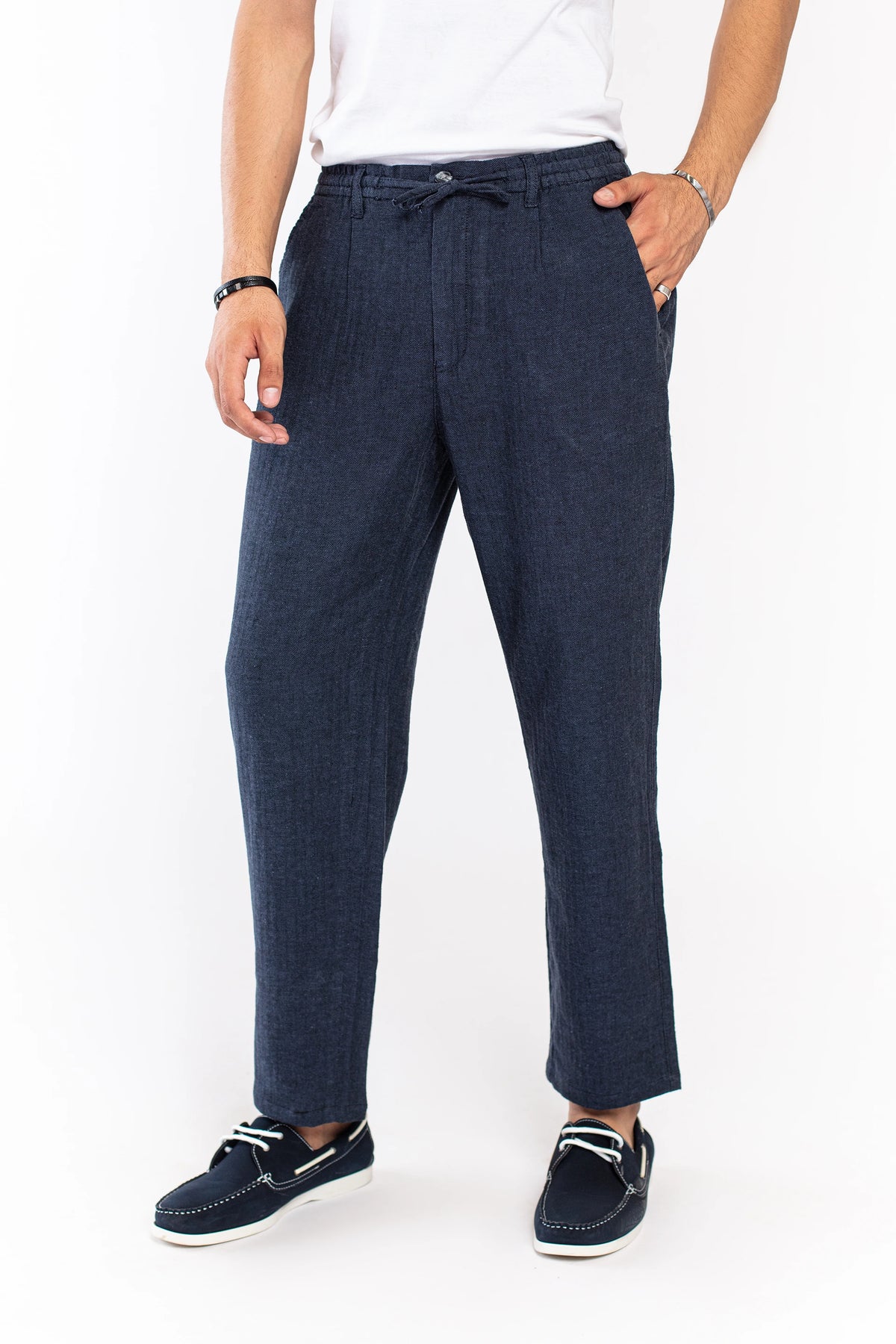 Blue Linen Pants - 9figure