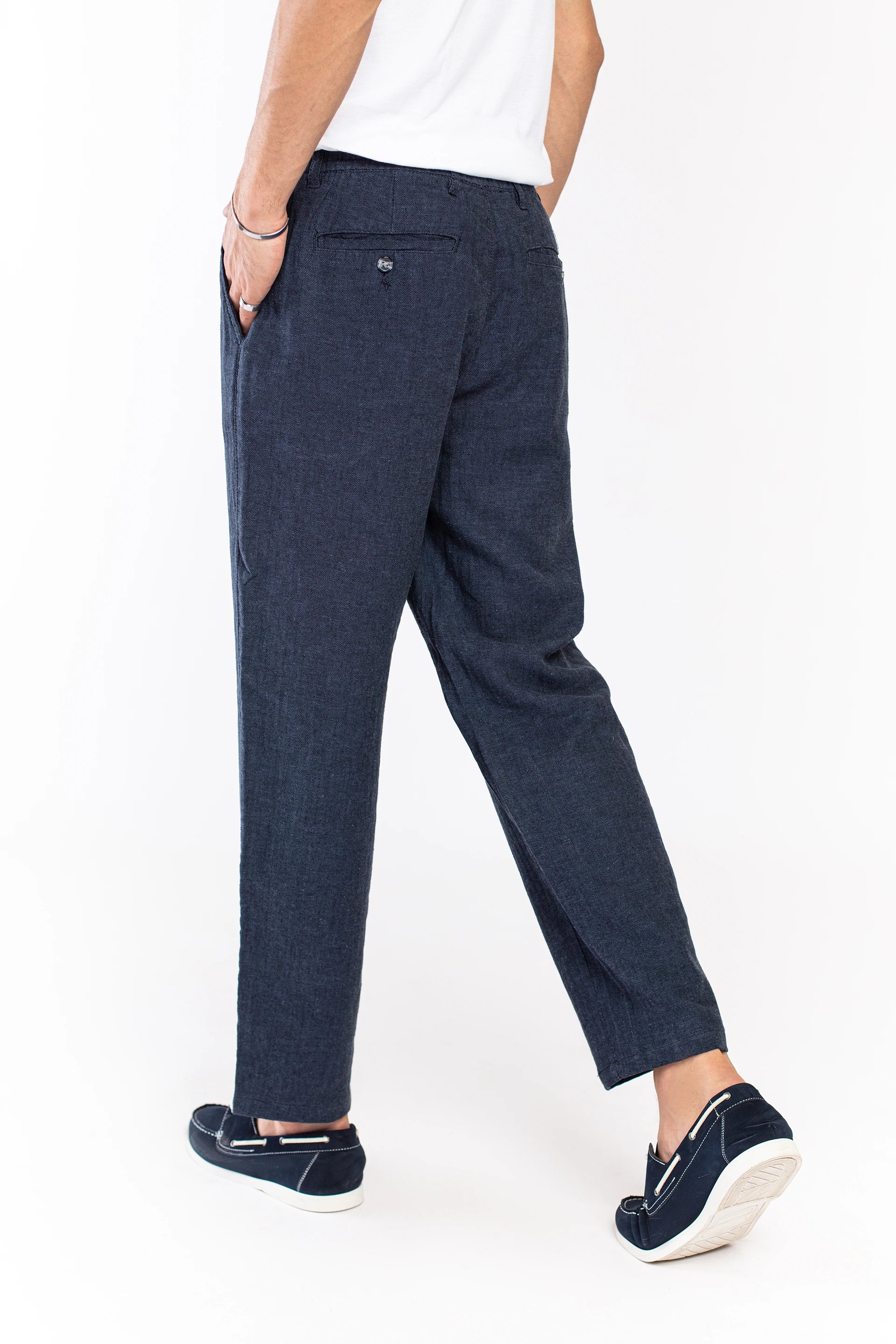 Blue Linen Pants - 9figure