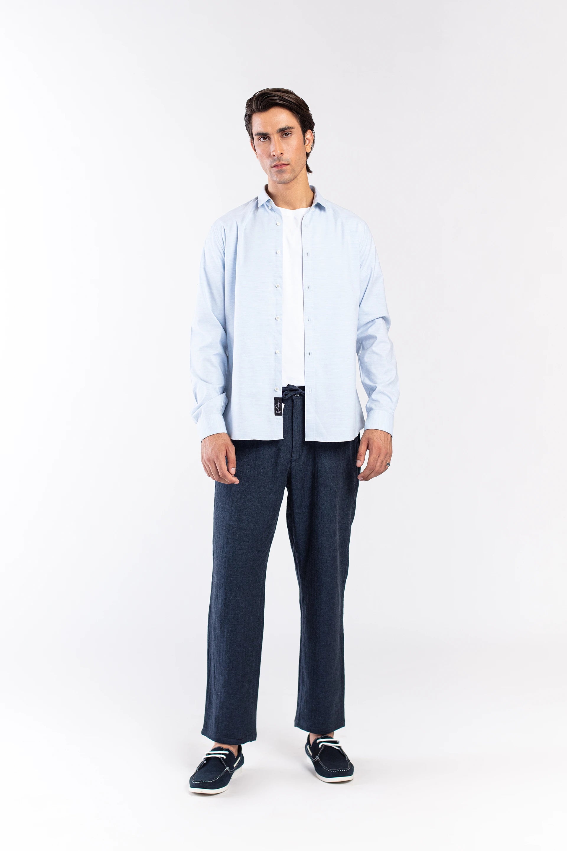 Blue Linen Pants - 9figure