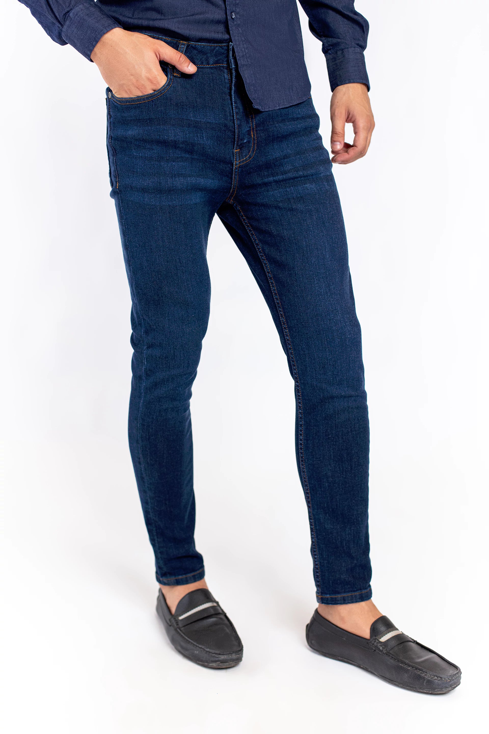 Super Skinny Dark Blue Jeans