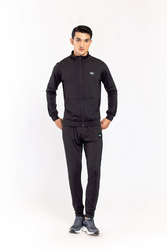 Black Active Wear Track Suit - 9figure
