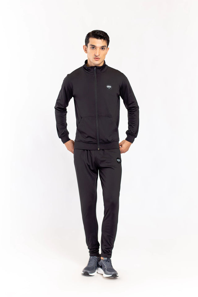 Black Active Wear Track Suit - 9figure