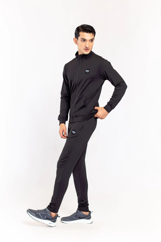 Black Active Wear Track Suit - 9figure