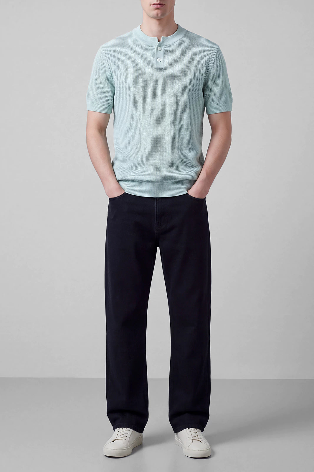 Textured Henley T-Shirt