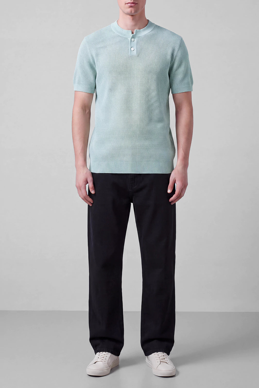 Textured Henley T-Shirt