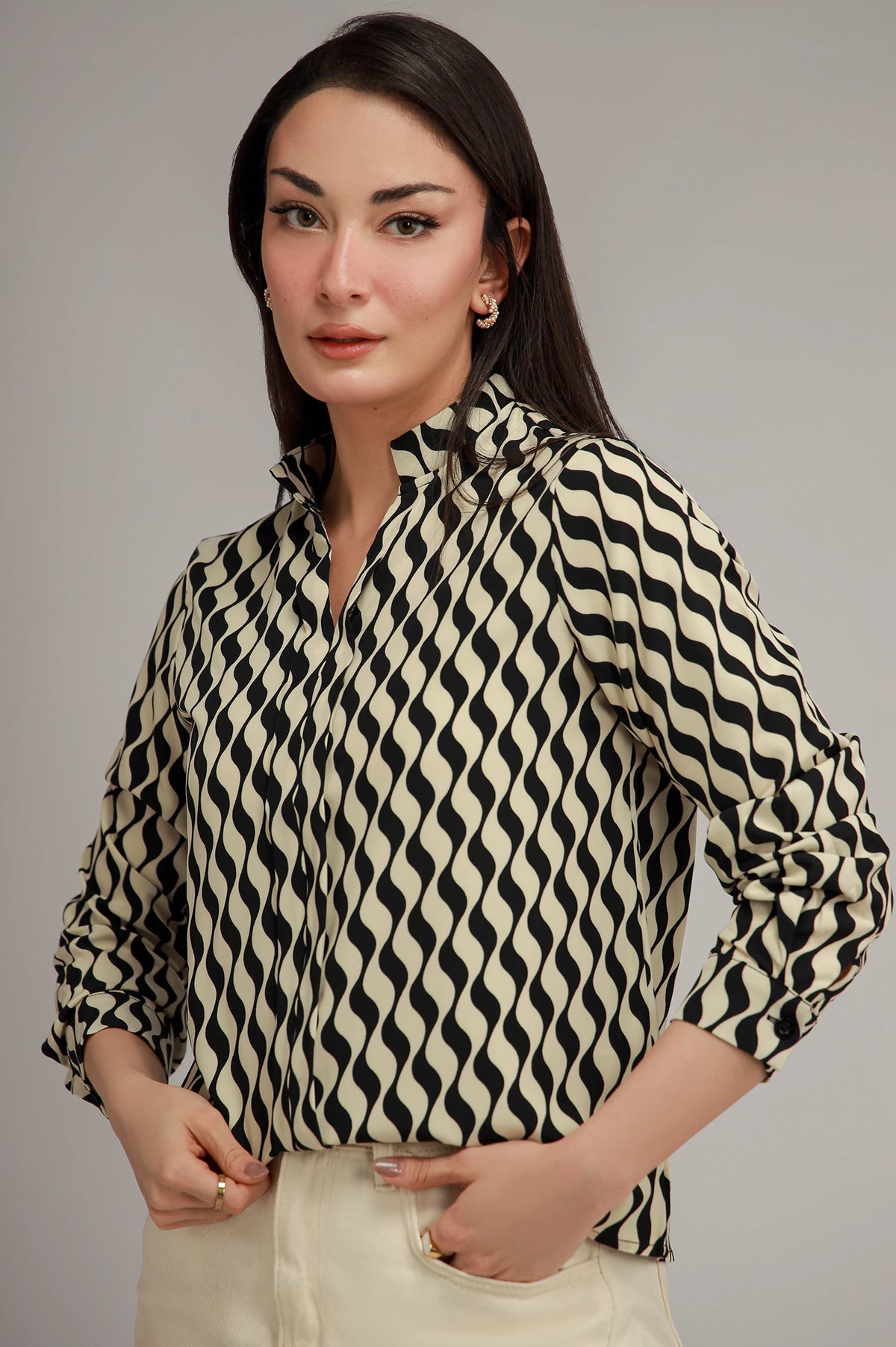Geometric Pattern Shirt