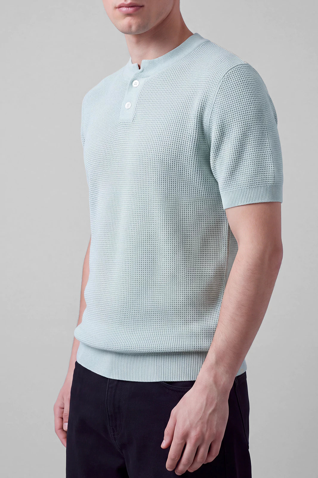Textured Henley T-Shirt